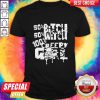 Funny 50 Bitch 50 Witch 100 Creepy Girl Shirt