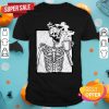 Halloween Coffee Drinking Skeleton Day Of Dead Muertos Shirt