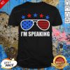 Star And Glass I’m Speaking American Flag Shirt