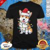 Happy Corgi Santa Hat Christmas Light Shirt - Design By Effecttee.com