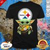 Nice Baby Yoda Hug Steelers Shirt - Design By Effecttee.com