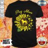 Womens Pug Mom Sunflower Shirt