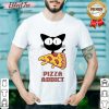 Cat Eating A Pizza Addict Shirt