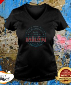 Good De Puerto Rico Para El Mundo MiláN Shirt De Puerto Rico Para El Mundo Milan V Neck Shirt v neck optimized in white cotton fabric