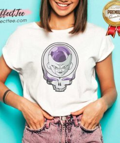 Good Frieza X Grateful Dead Skull v neck optimized garment featuring a unique design