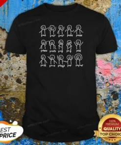 Hot Math Functions Stick Figures Meme shirt optimized on a unisex short sleeve cotton tee in white
