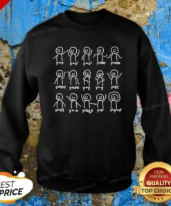 Hot Math Functions Stick Figures Meme Sweatshirt