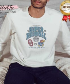 Hot Oklahoma Sooners Vs Kansas Jayhawks 2026 NCAA Division I Baseball Super Regional Sweatshirt