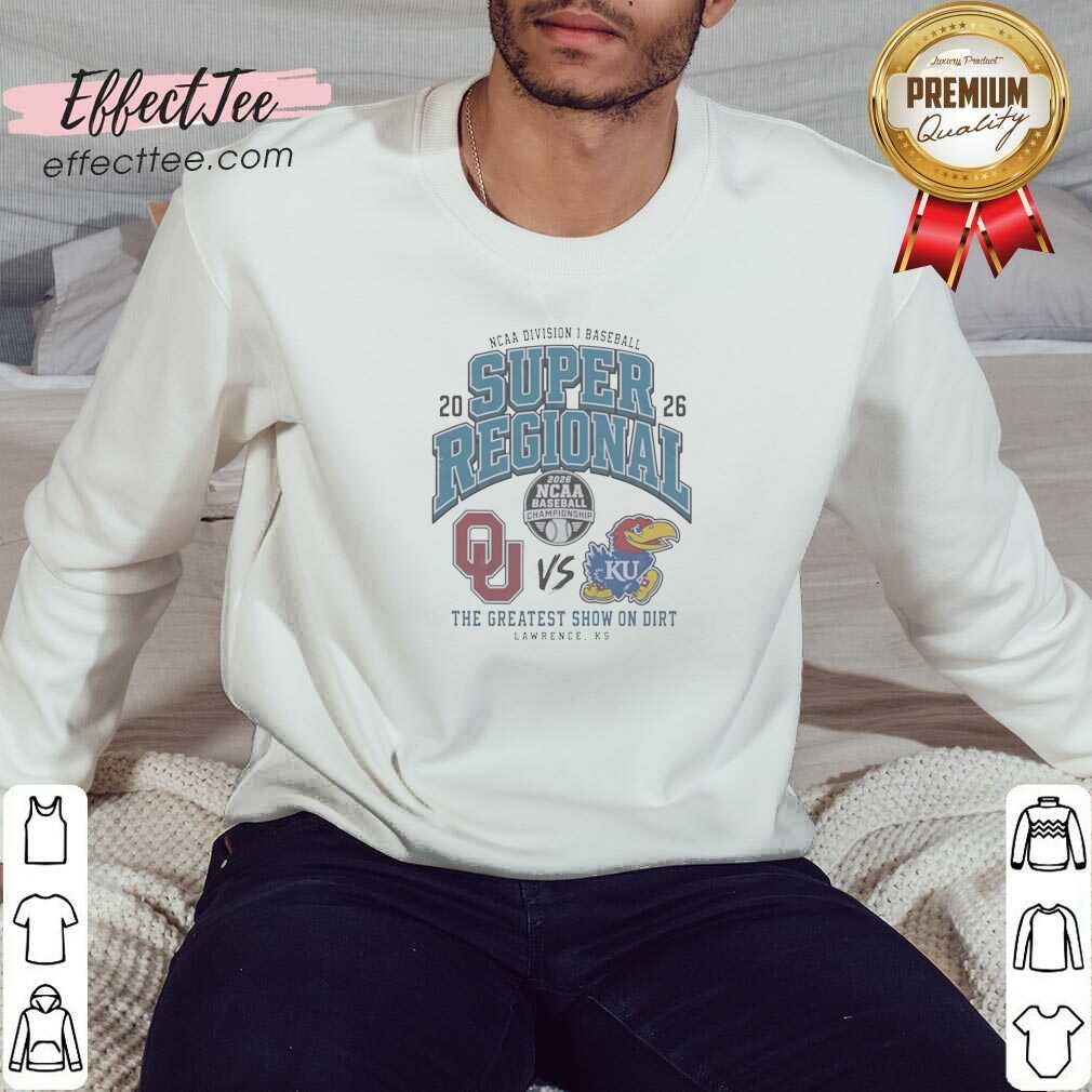 Hot Oklahoma Sooners Vs Kansas Jayhawks 2026 NCAA Division I Baseball Super Regional Sweatshirt