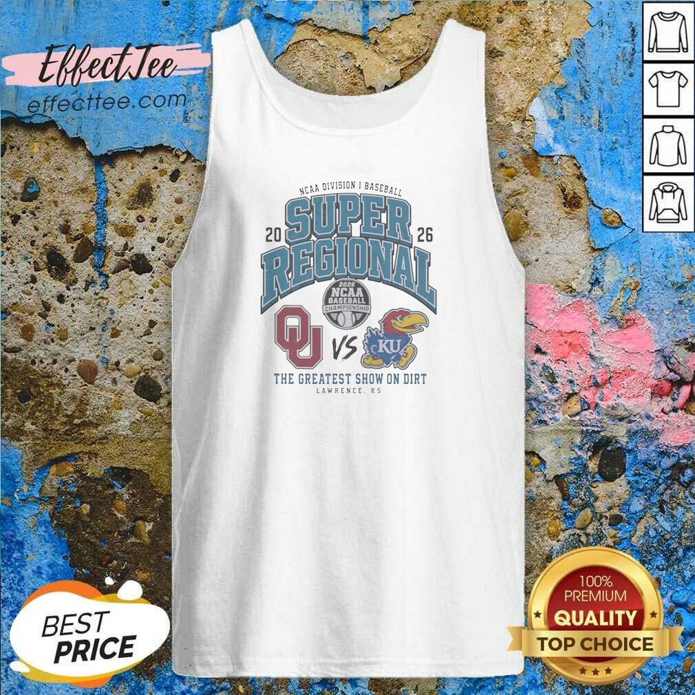 Hot Oklahoma Sooners Vs Kansas Jayhawks 2026 NCAA Division I Baseball Super Regional Tank Top