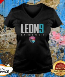 Hot San Diego Wave FC Leon 9 San Diego Wave FC NWSL Player Name Jersey v neck optimized for vibrant display