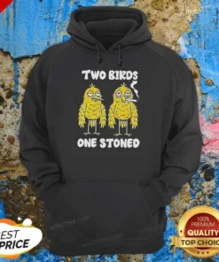 Hot Top Two Birds One Stoned Smoking Hoodie optimized for comfort and style with front pocket and adjustable hood
