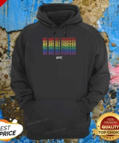 Hot We Are All Fighters UFC MMA Pride Fighter Hoodie hoodie optimized in black with bold graphic print