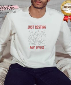 Original French Bulldog Just Resting My Eyes Sweatshirt optimized for comfort and style