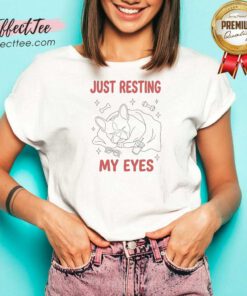 Original French Bulldog Just Resting My Eyes V-Neck Shirt