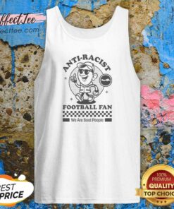 Premium Anti Racist Football Fan We Are Boat People Tank Top optimized for summer wear