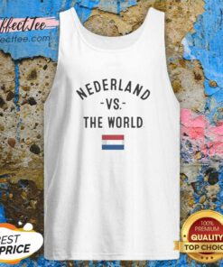 Premium Nederland Vs The World tank top optimized in a fitted sleeveless style with bold graphic print