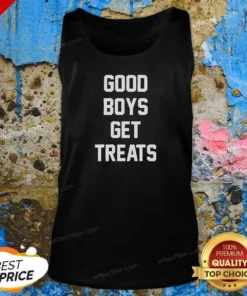 Pretty Boys Get Treats Text Tank Top
