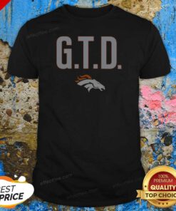 Pretty Denver Broncos GTD Logo shirt optimized showing a comfortable cotton blend short-sleeve tee