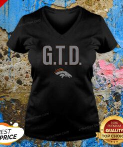 Pretty Denver Broncos GTD Logo V-Neck Shirt