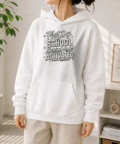 Funny First Day Teacher Humor Sketch Hoodie