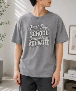 Funny First Day Teacher Humor Sketch Washed T-Shirt