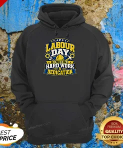 Funny Labour Day Celebration Typography Hoodie