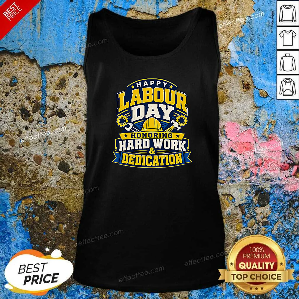 Funny Labour Day Celebration Typography Tank Top