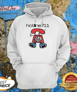 Funny Telephone Cartoon Hotline711 Hoodie