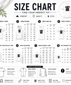 Size chart for Good Back To School Squad Goals Streetwear showing measurements in inches and centimeters