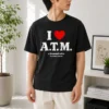 Good I Love ATM A Thousand Miles By Vanessa Carlton t shirt in classic crew neck style, white color