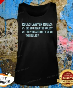 Good Rules Lawyer Rules Geek Tank Top