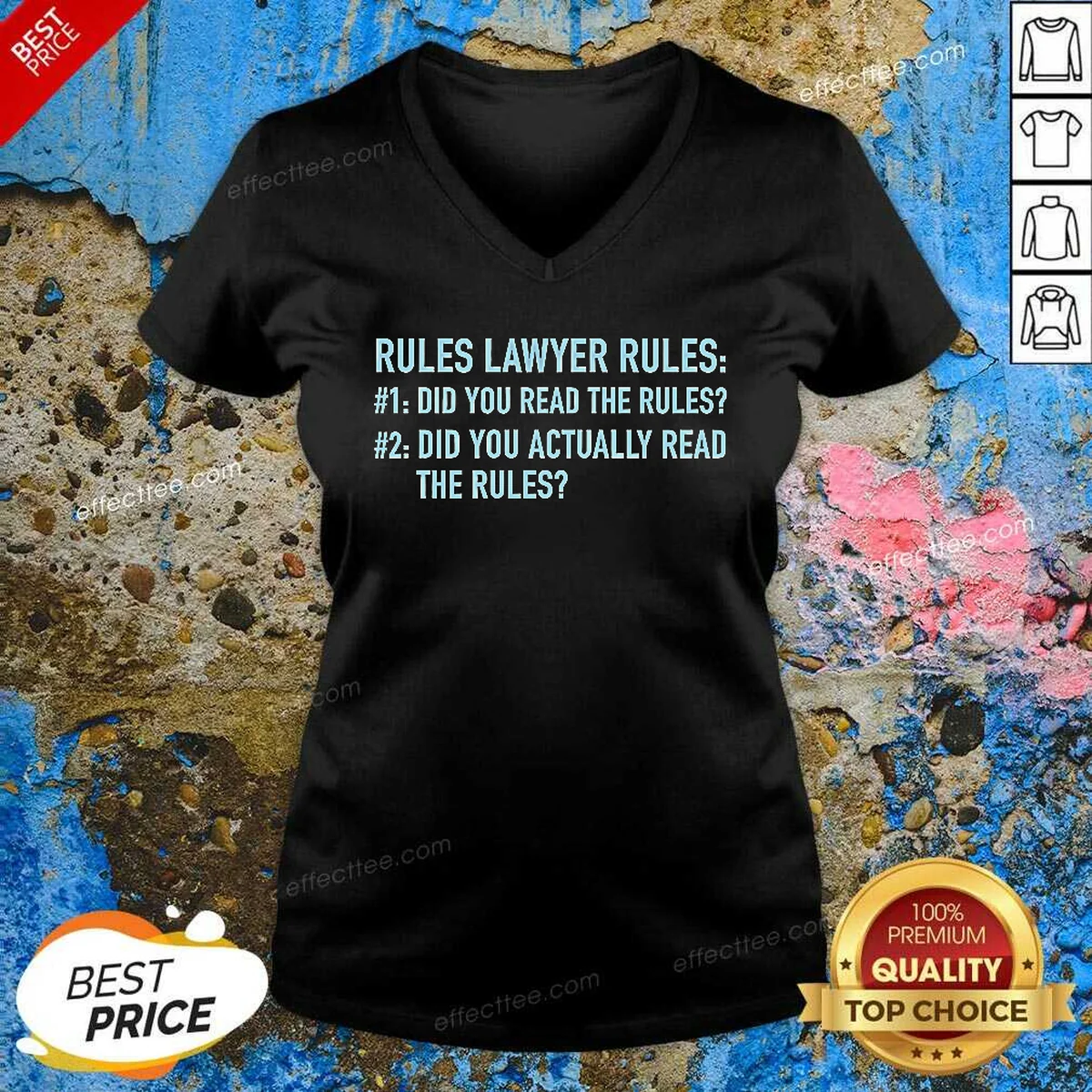 Good Rules Lawyer Rules Geek Shirt V-Neck Shirt Good Rules Lawyer Rules Geek Shirt V-Neck Shirt