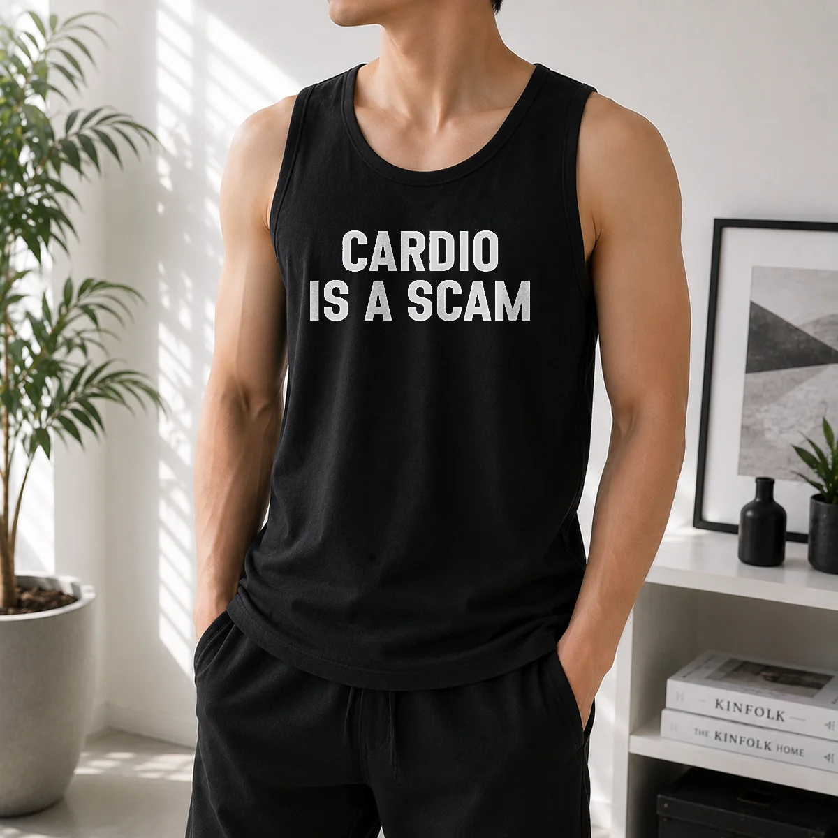 Happy Nice Cardio Is A Scam Tank Top