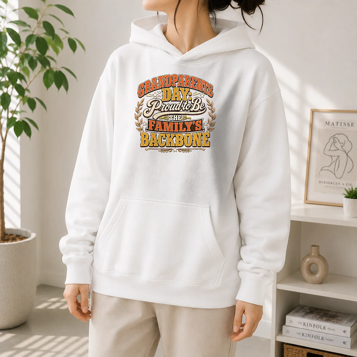 Hot Grandparents Day Proud Family Backbone Vintage Hoodie