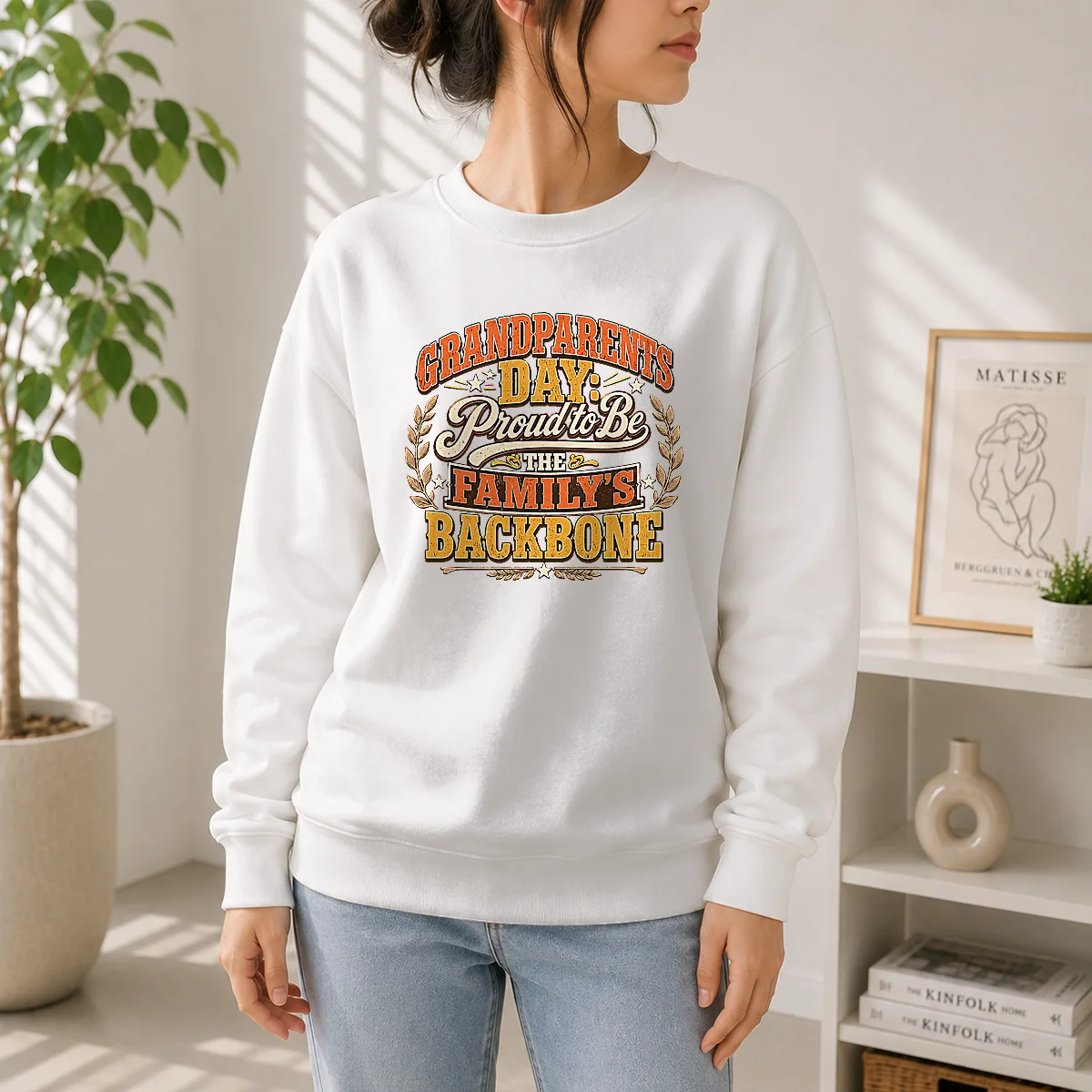 Hot Grandparents Day Proud Family Backbone Vintage Sweater