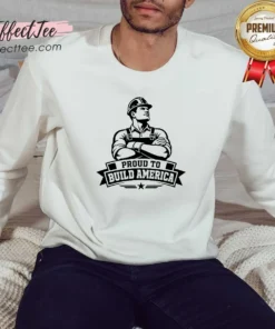 Hot Labour Day American Blue Collar Silhouette Sweatshirt