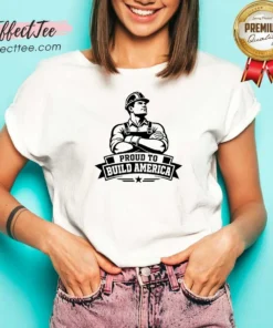 Hot Labour Day American Blue Collar Silhouette V Neck Shirt v neck optimized in blue with short sleeves