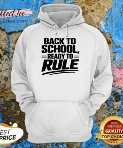 Nice Back To School Ready To Rule Line Art For Students Hoodie