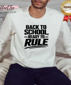 Nice Back To School Ready To Rule Line Art For Students Sweatshirt
