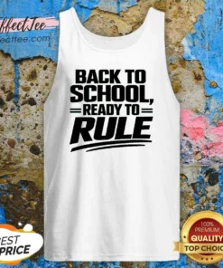 Nice Back To School Ready To Rule Line Art For Students Tank Top