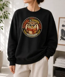 Nice Grandparents Day Best Grandma Grandpa Mascot Badge Sweater