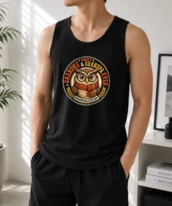 Nice Grandparents Day Best Grandma Grandpa Mascot Badge Tank Top