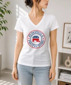 Nice Republican Pedophile Protectors Party V-Neck Shirt