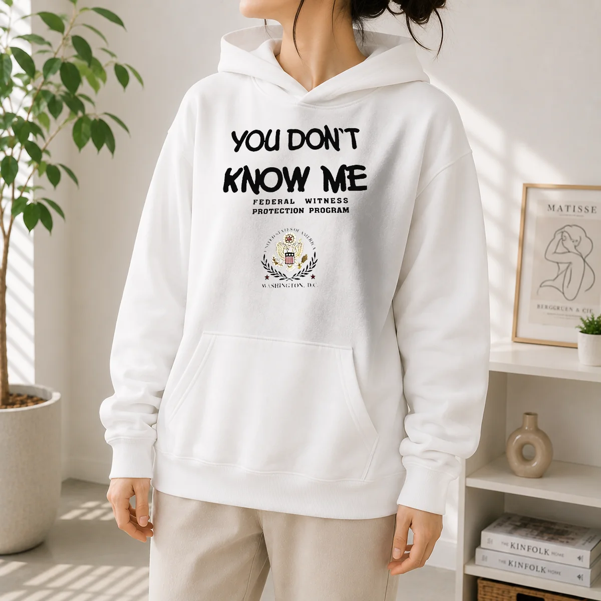 Nice You Do Not Know Me Federal Witness Protection Program United States Of America Hoodie