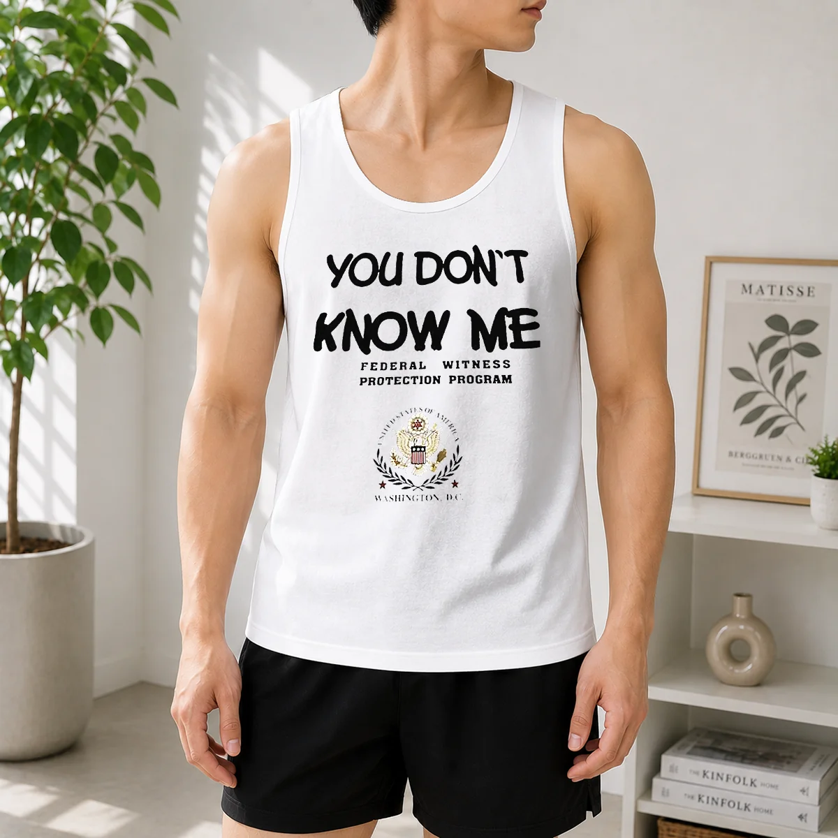 Nice You Do Not Know Me Federal Witness Protection Program United States Of America Tank Top