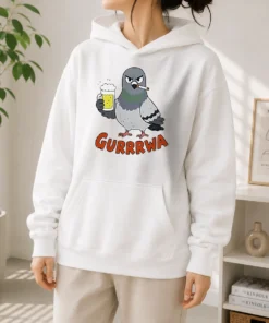 Official Angry Pigeon With Beer And Cigarette Hoodie