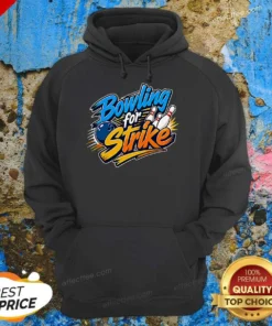 Official Bowling For Strike Typography Hoodie