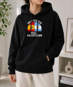 Official Half Spanish Half Argentinian Flags Hoodie