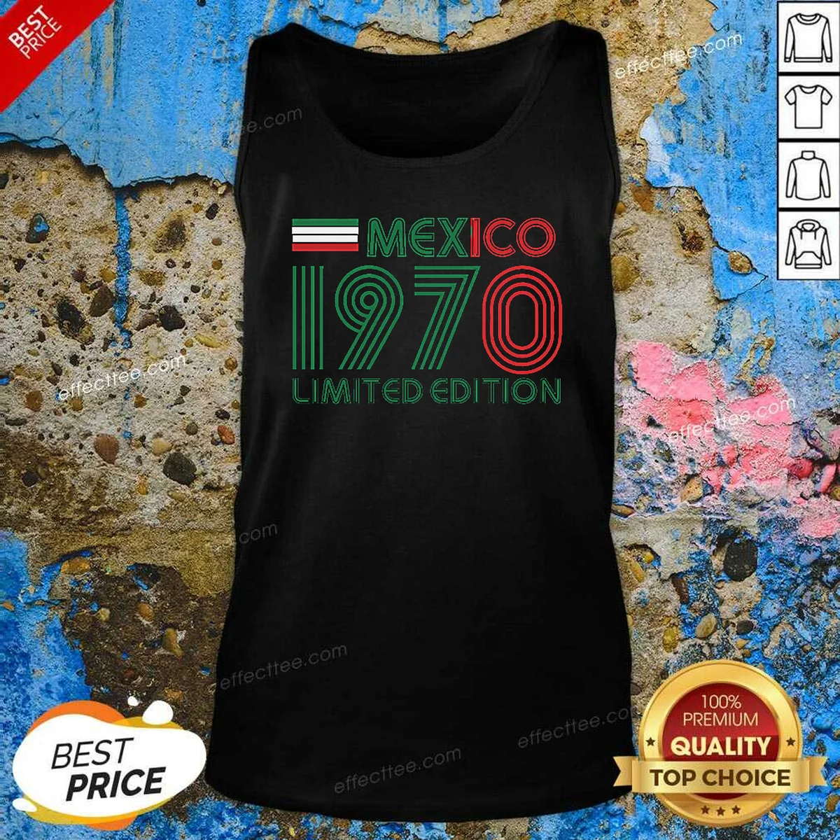 Official Retro Mexico 1970 Limited Edition Tank Top Official Retro Mexico 1970 Limited Edition Tank Top